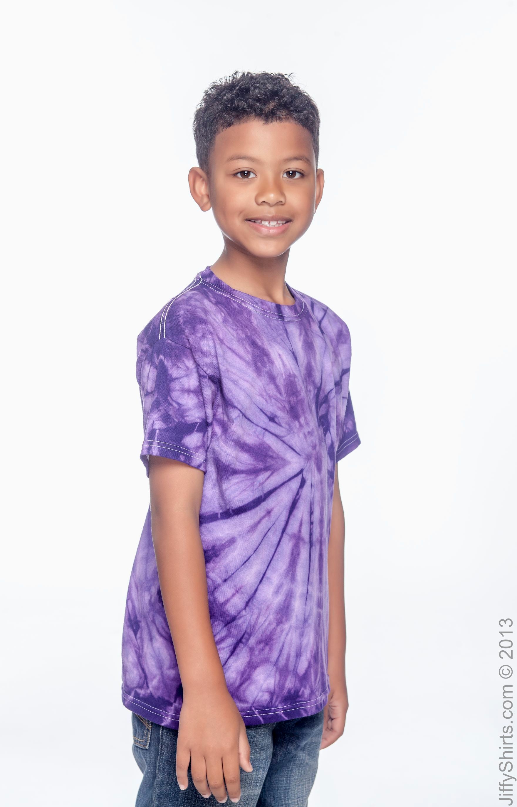 Youth 100% Cotton Spider T-Shirt - Spider Purple