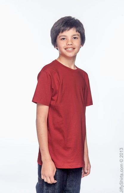 Youth Fine Jersey T-Shirt - Red