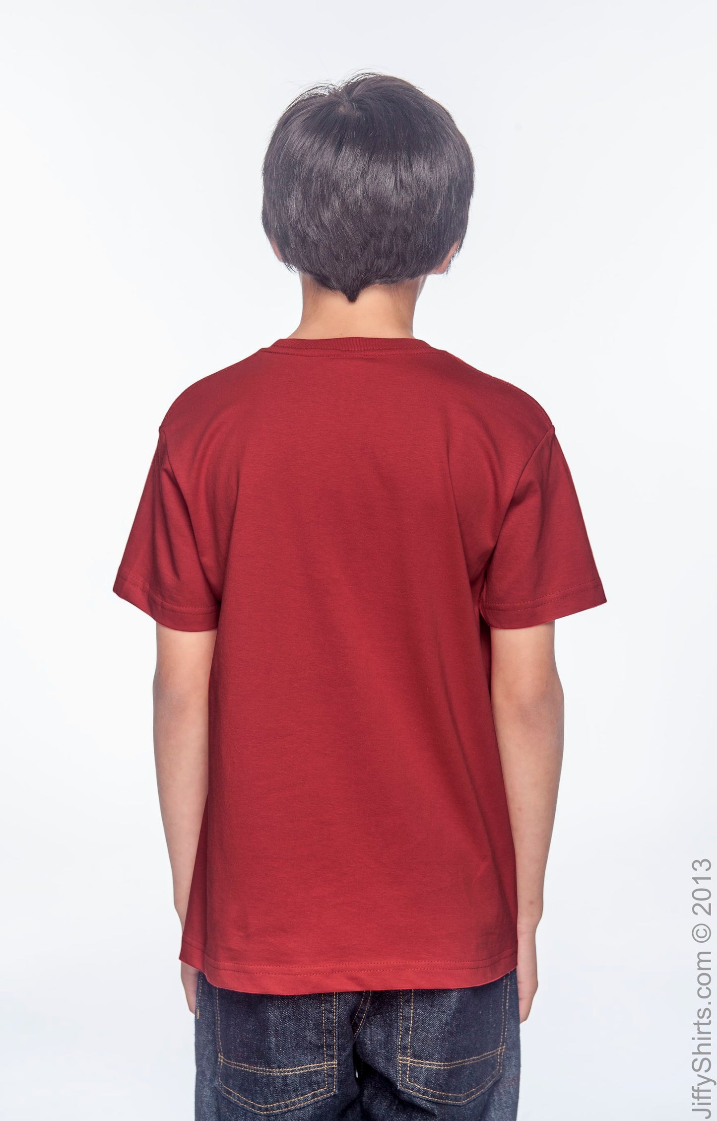 Youth Fine Jersey T-Shirt - Red