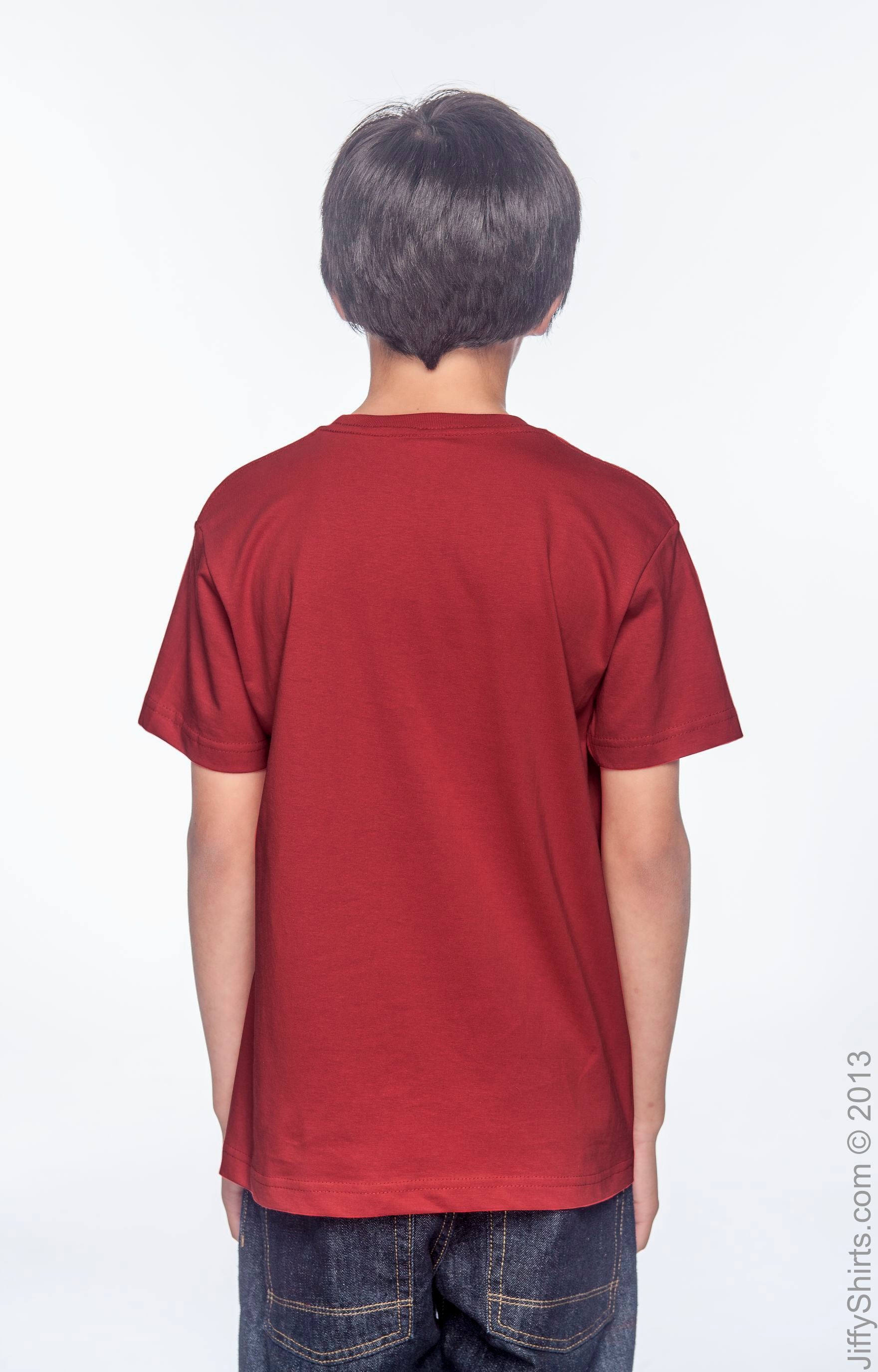 Youth Fine Jersey T-Shirt - Red