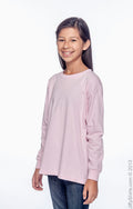 Youth Ultra Cotton® 6 oz. Long-Sleeve T-Shirt - Light Pink