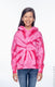 Tie-Dye CD877Y - Youth Tie-Dyed Pullover Hoodie - Spider Pink