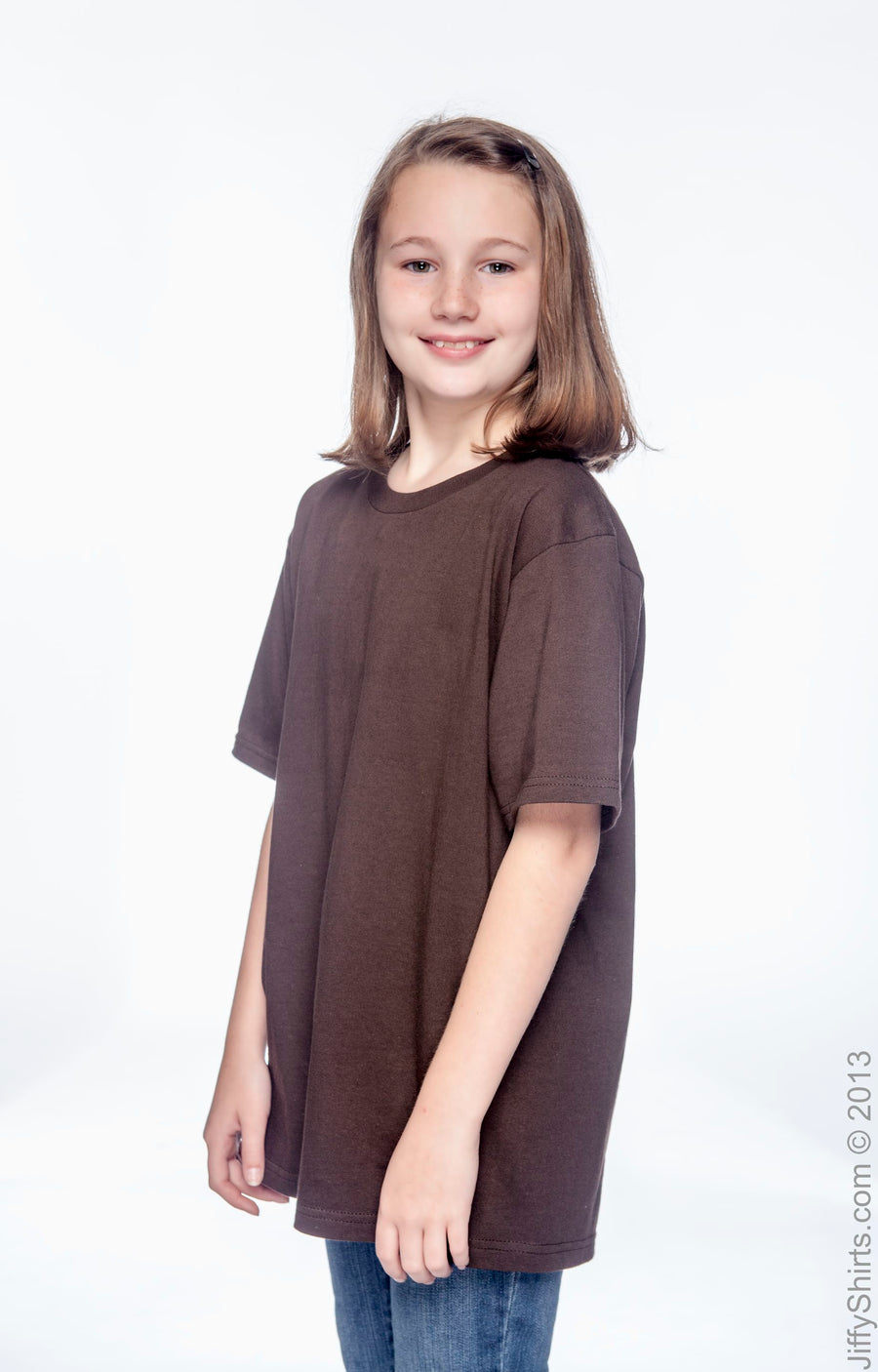 Youth Lightweight T-Shirt - Chocolate