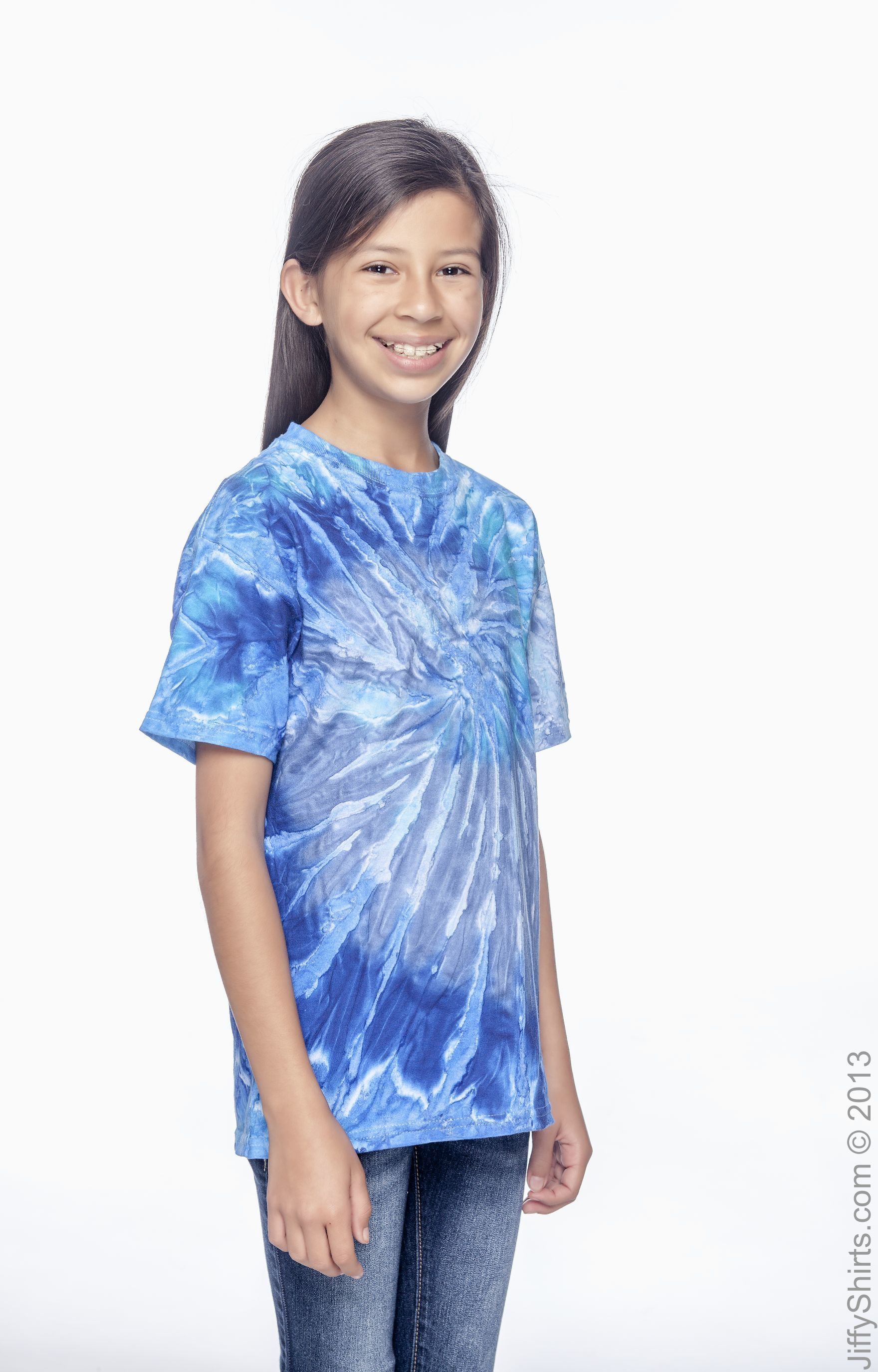 Youth 100% Cotton T-Shirt - Blue Jerry