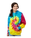 Tie-Dye CD877 - Unisex Tie-Dyed Pullover Hoodie - Reactive Rainbow