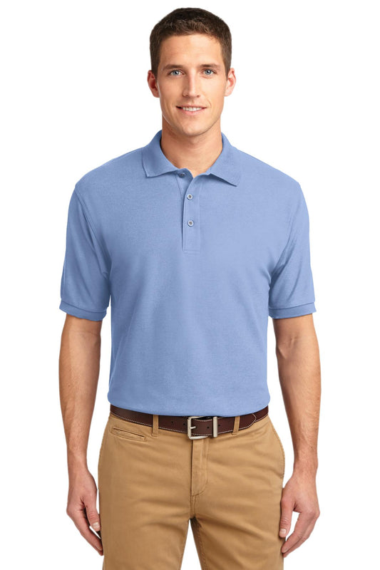 Unisex Silk Touch Polo - Light Blue
