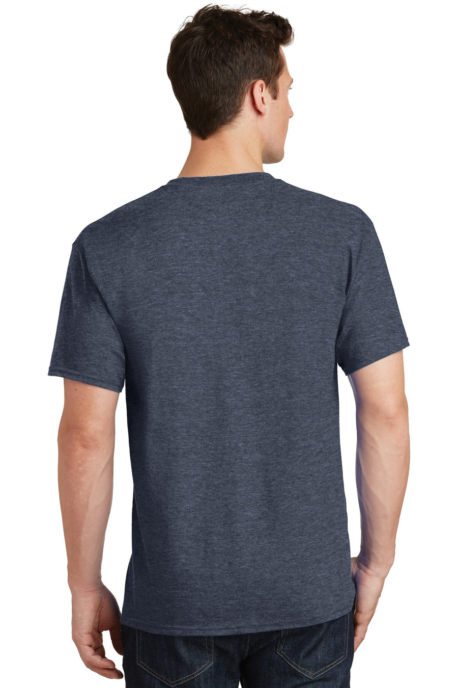 Unisex Core Cotton Tee - Heather Navy