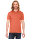 American Apparel BB401 - Unisex Poly-Cotton USA Made Crewneck T-Shirt - Heather Orange