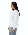 Unisex Lighweight Cotton Crewneck Sweatshirt - White