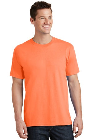 Unisex Core Cotton Tee - Neon Orange