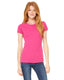 Bella + Canvas 1001 - Women's Baby Rib Short-Sleeve T-Shirt - Fuchsia