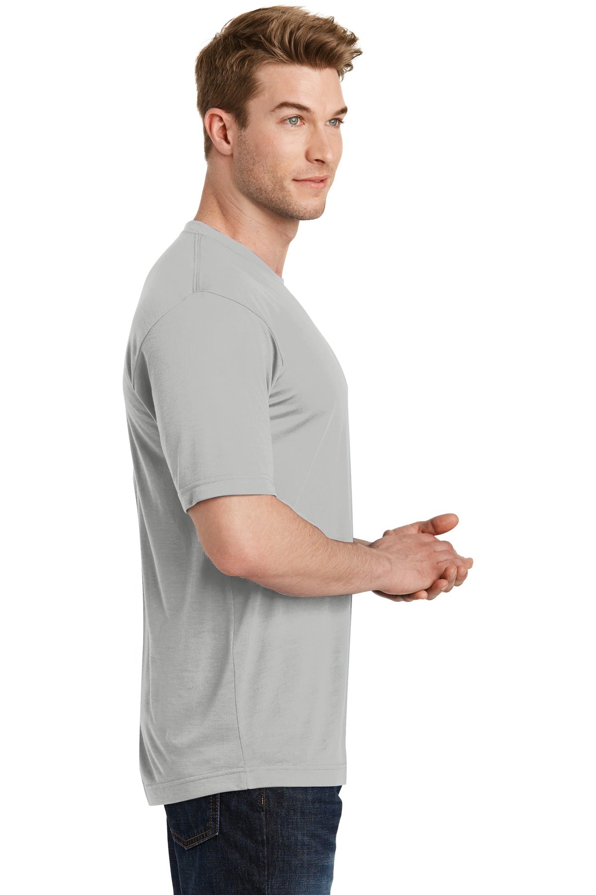 Unisex PosiCharge Competitor Cotton Touch Tee - Silver