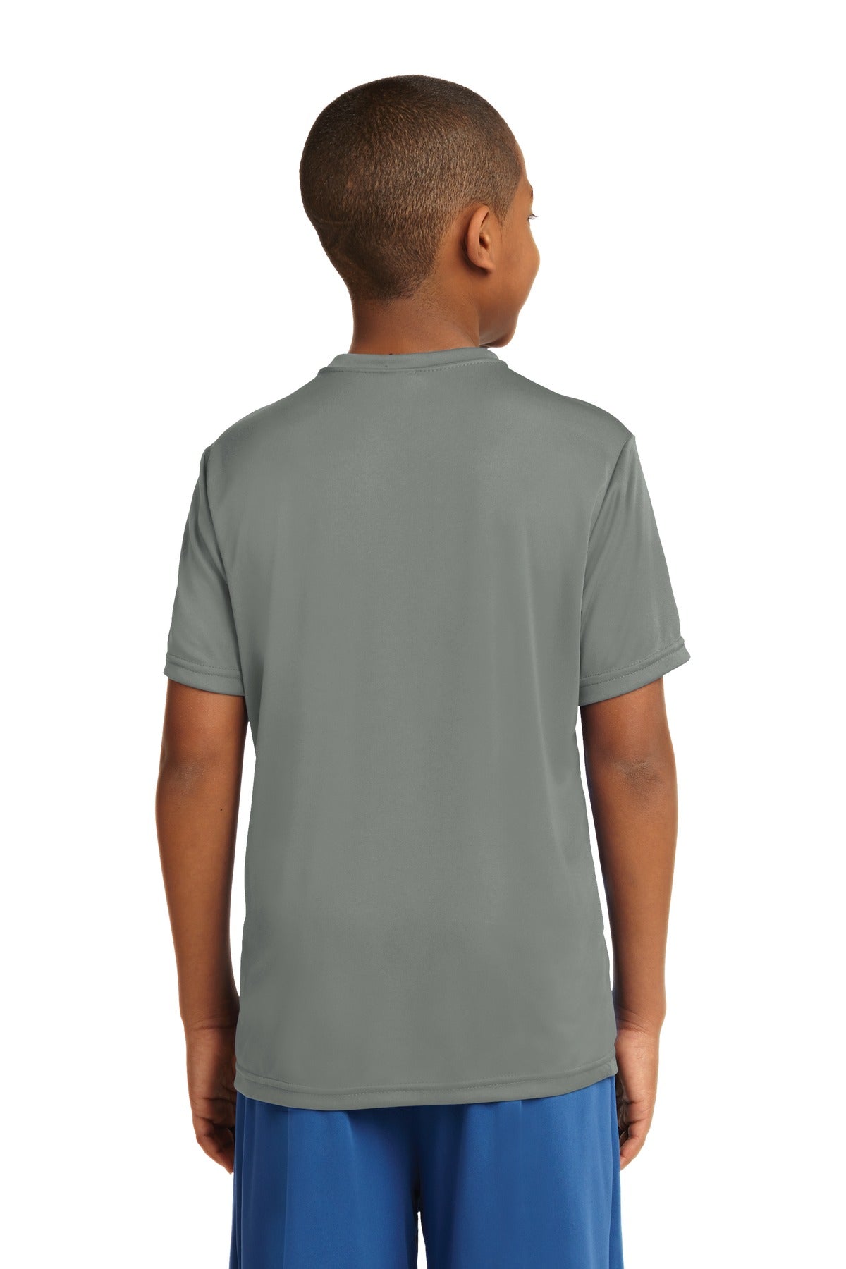 Youth PosiCharge Competitor Tee - Gray Concrete