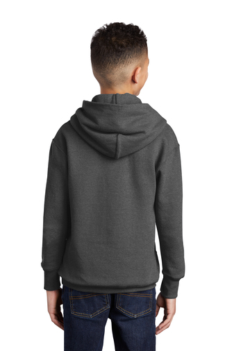 Youth Core Fleece Pullover Hoodie - Dark Heather Gray