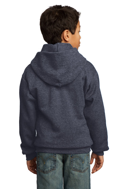 Youth Core Fleece Pullover Hoodie - Heather Navy