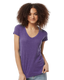 Tultex 0244TC - Women's Poly-Rich V-Neck - Heather Purple