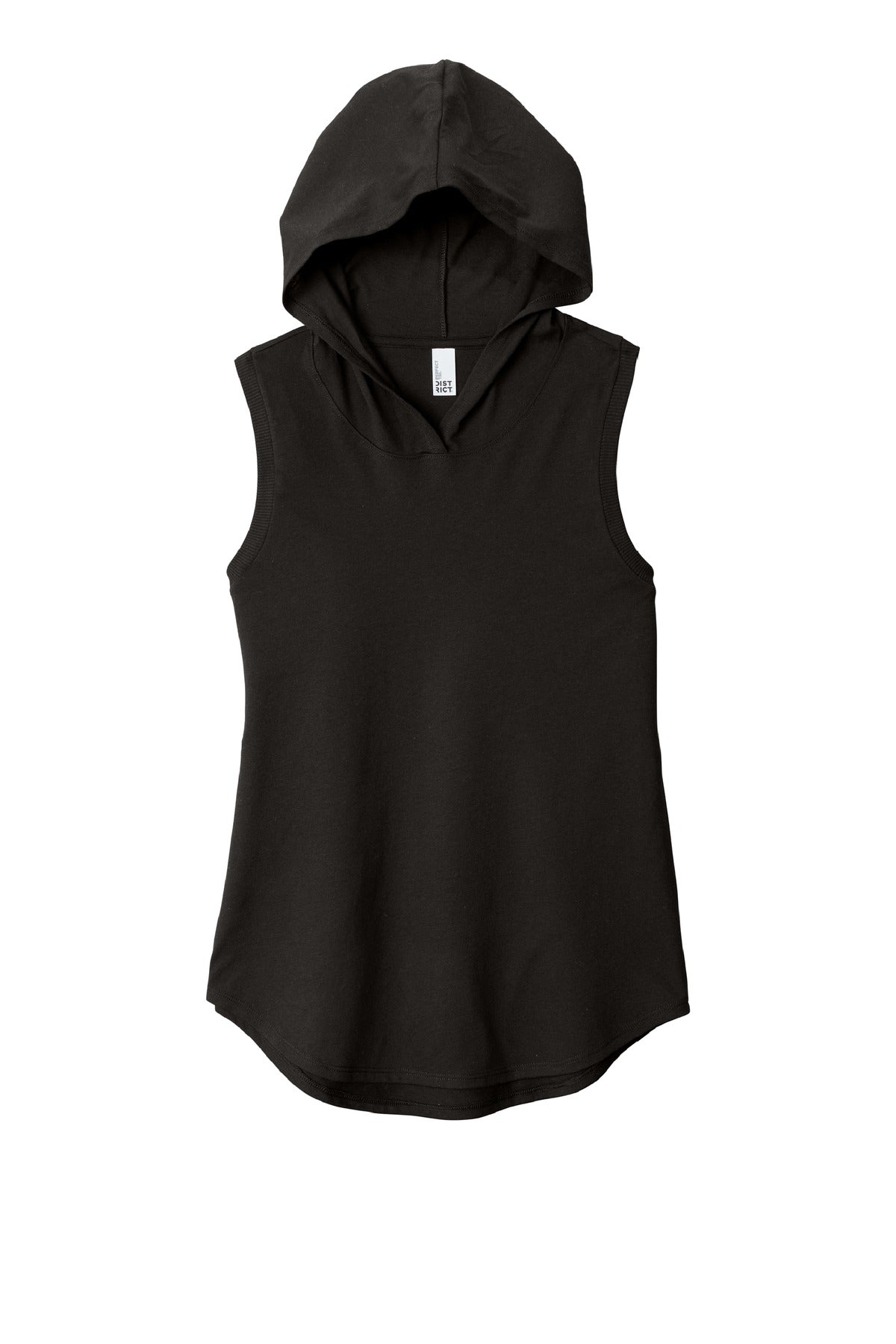 Women's Perfect Tri Sleeveless Hoodie - Black
