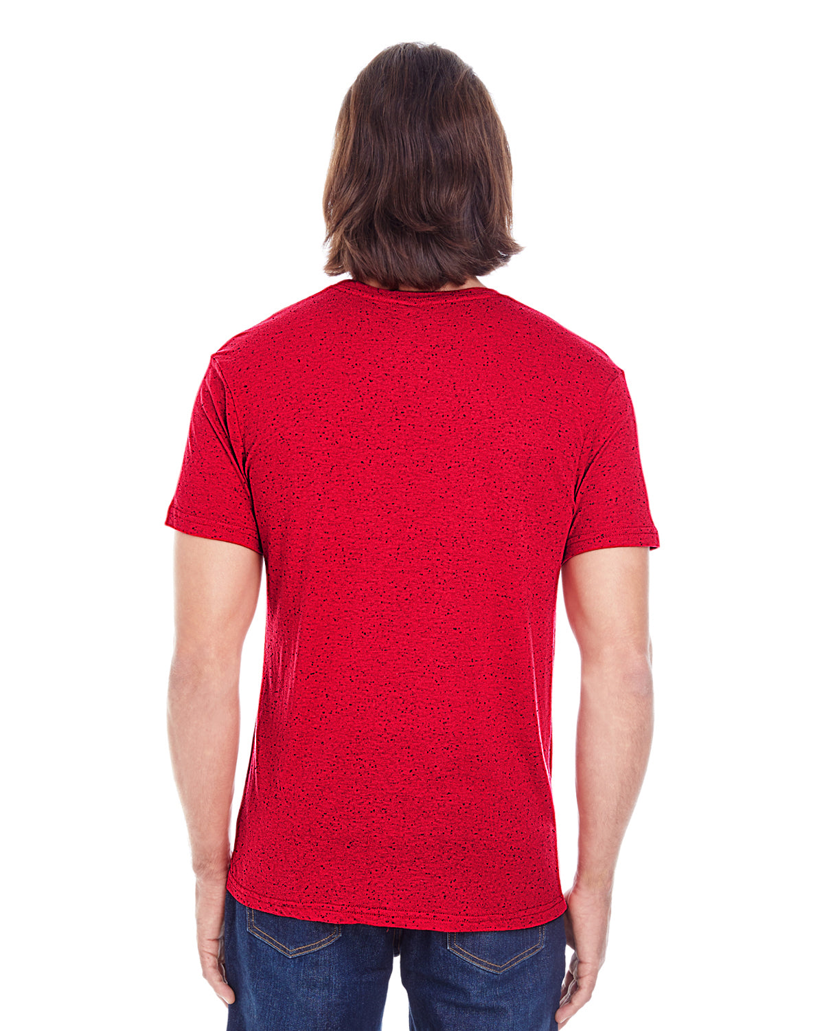 Men's Triblend Fleck Short-Sleeve T-Shirt - Red Fleck