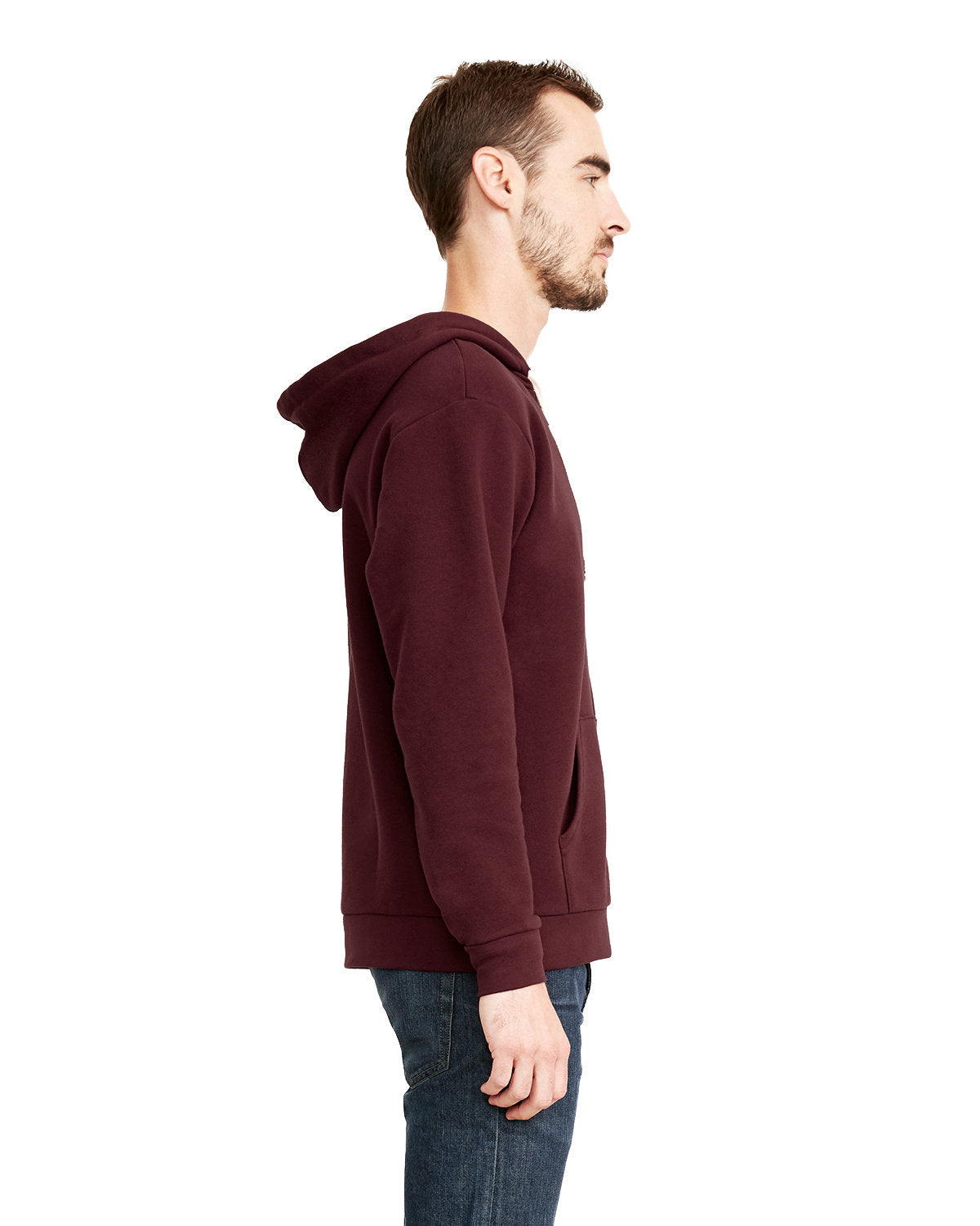 Unisex Zip Hoodie - Maroon