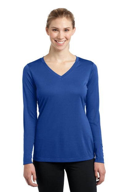 Women's Long Sleeve PosiCharge Competitor V-Neck Tee - True Royal