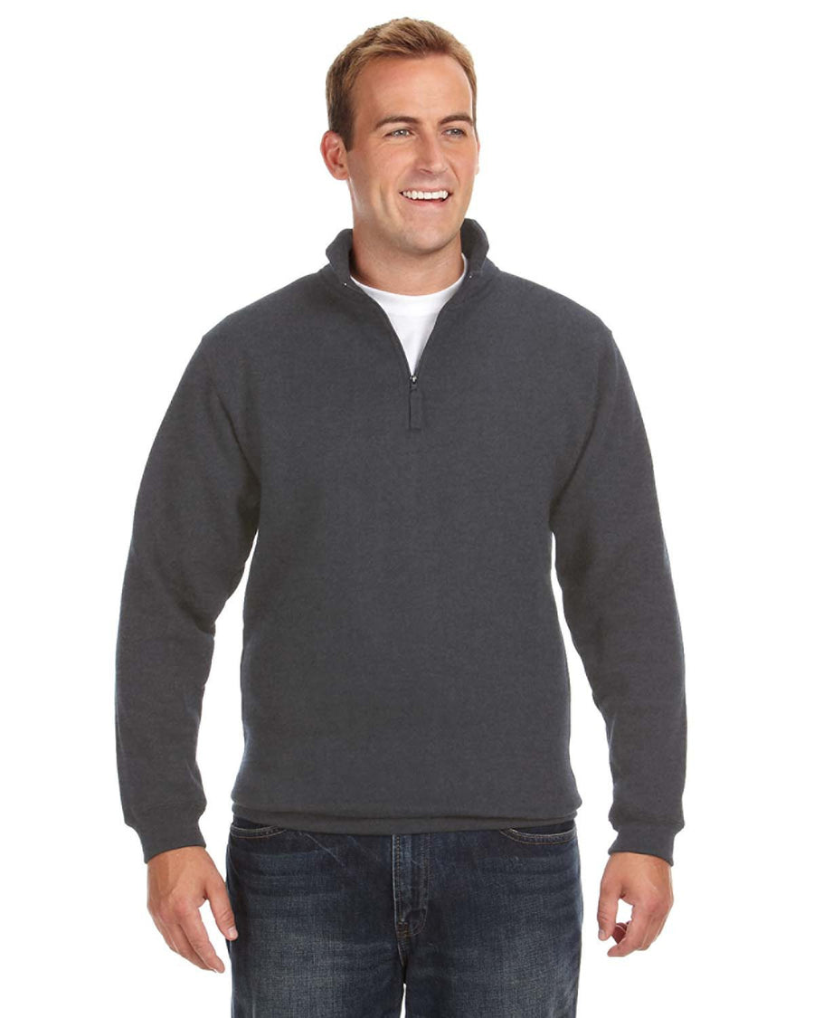 Unisex Heavyweight Fleece Quarter-Zip - Charcoal Heather