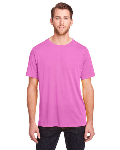 Unisex Fusion ChromaSoft™ Performance T-Shirt - Charity Pink