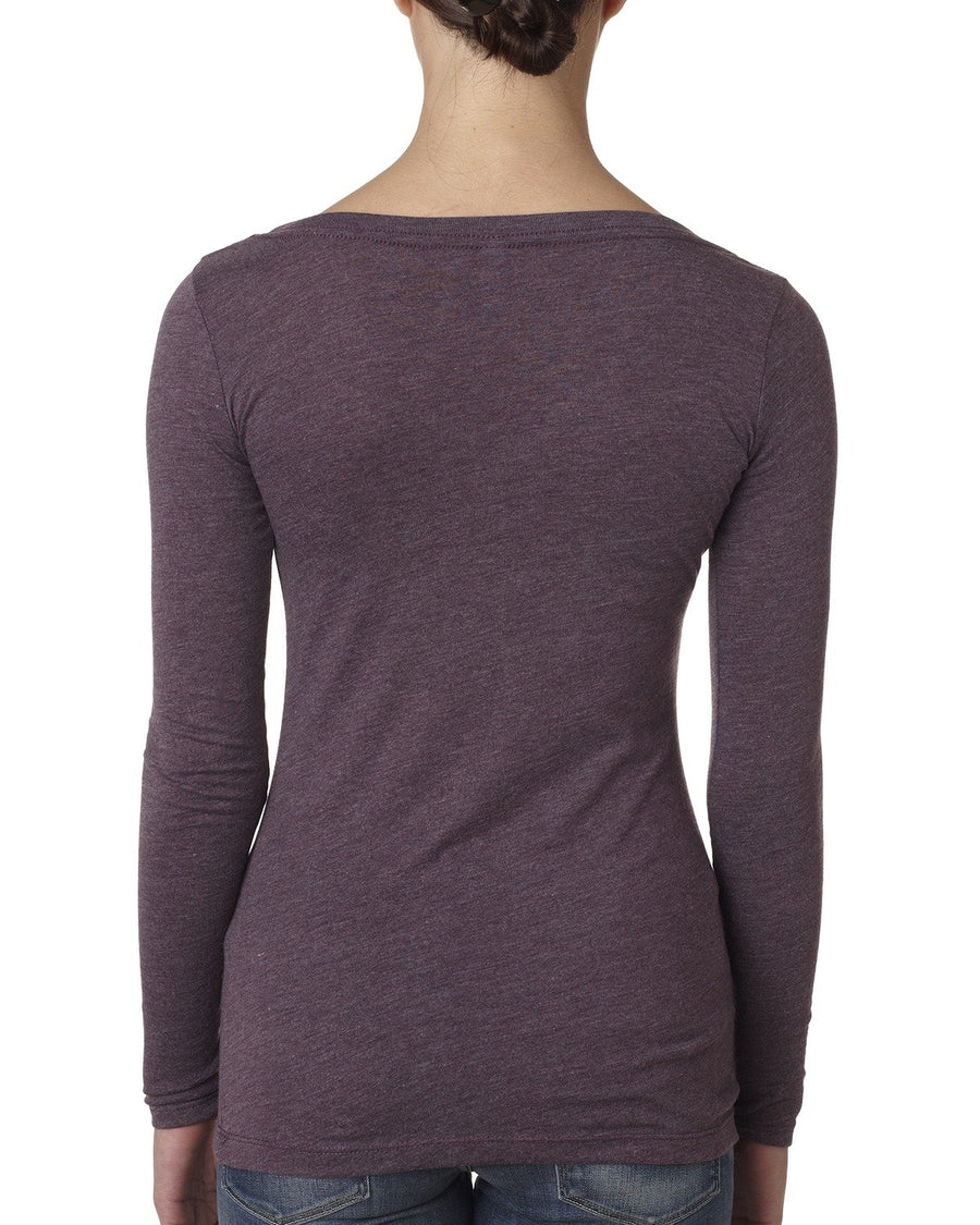 Women's Triblend Long-Sleeve Scoop - Vintage Purple