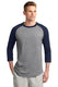 Sport-Tek T200J1 - Unisex Colorblock Raglan Jersey - Heather / Gray / Navy