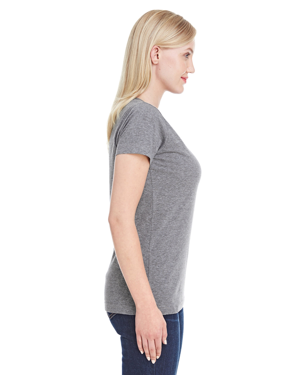 Women's Fine Jersey T-Shirt - Granite Heather