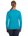 Women's Lightweight Long-Sleeve T-Shirt - Caribbean Blue