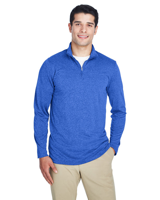 Men's Cool & Dry Heathered Performance Quarter-Zip - Royal Heather