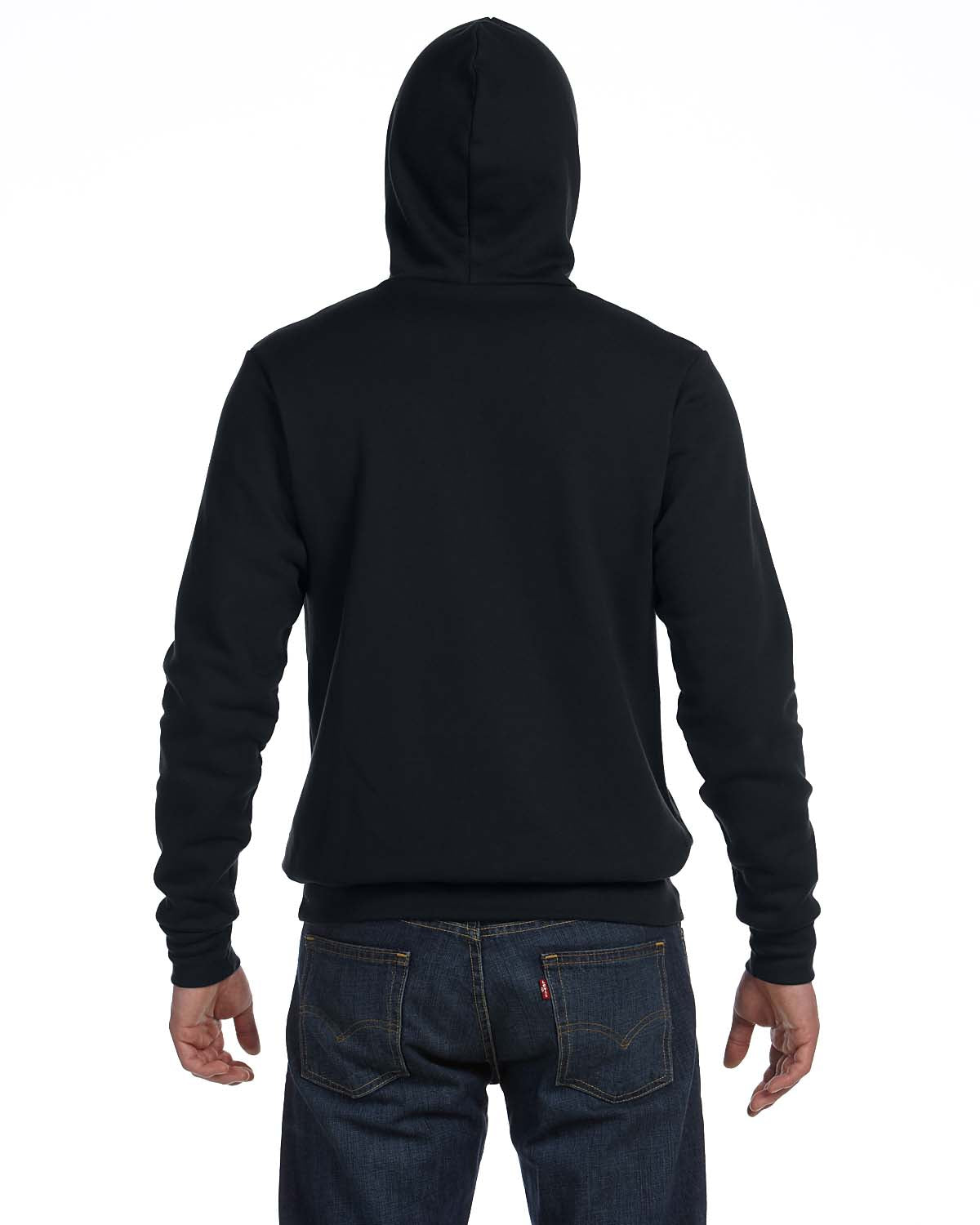Unisex Sponge Fleece Pullover Hoodie - Black