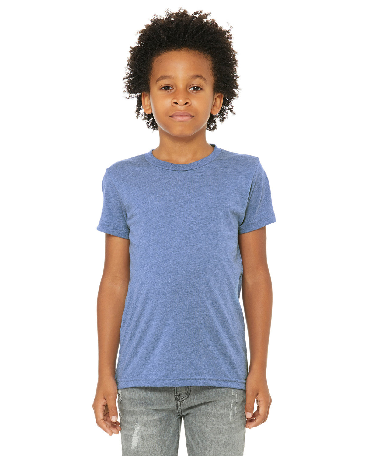 Youth Triblend Short-Sleeve T-Shirt - Blue Triblend