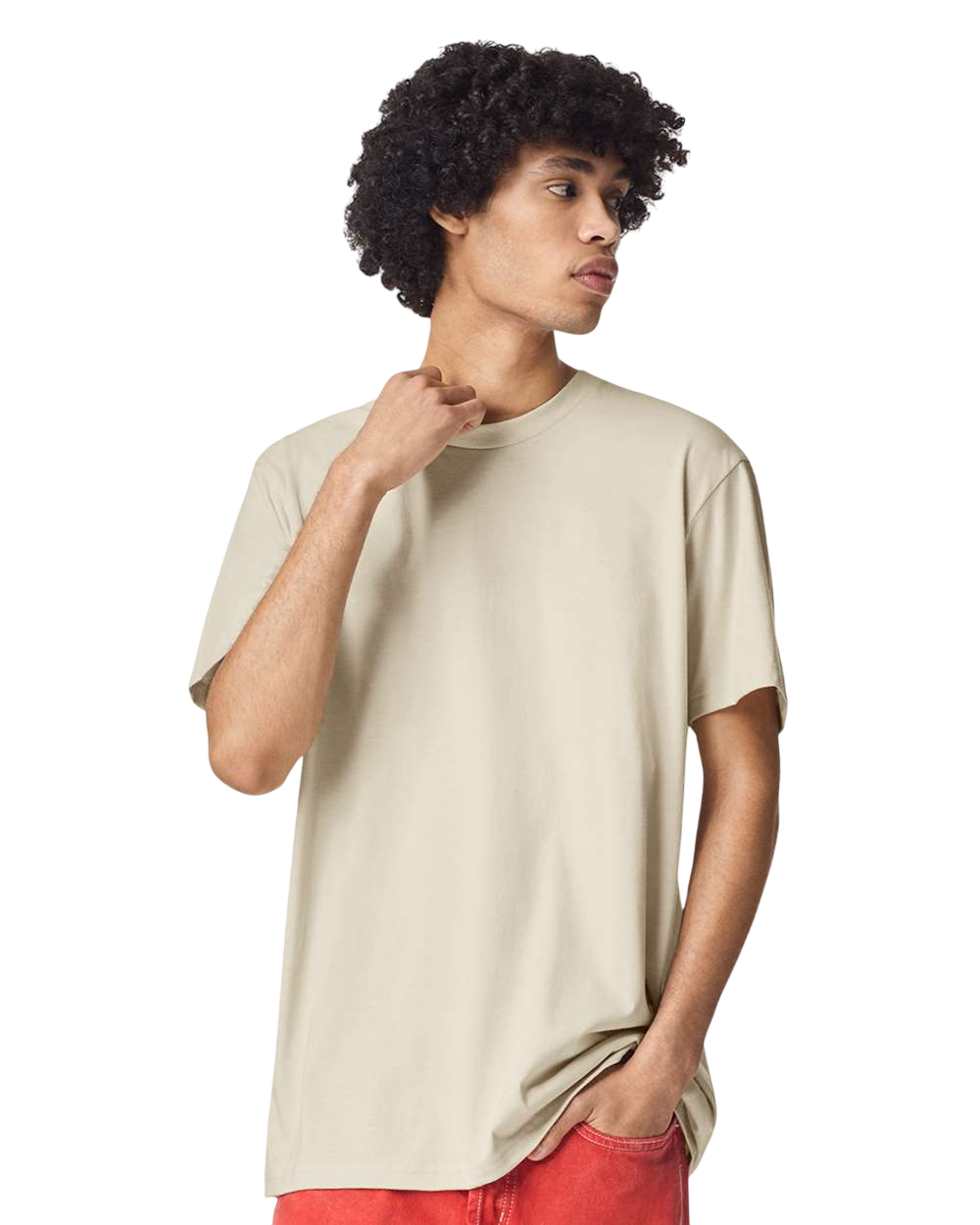 Unisex CVC T-Shirt - Heather Cream