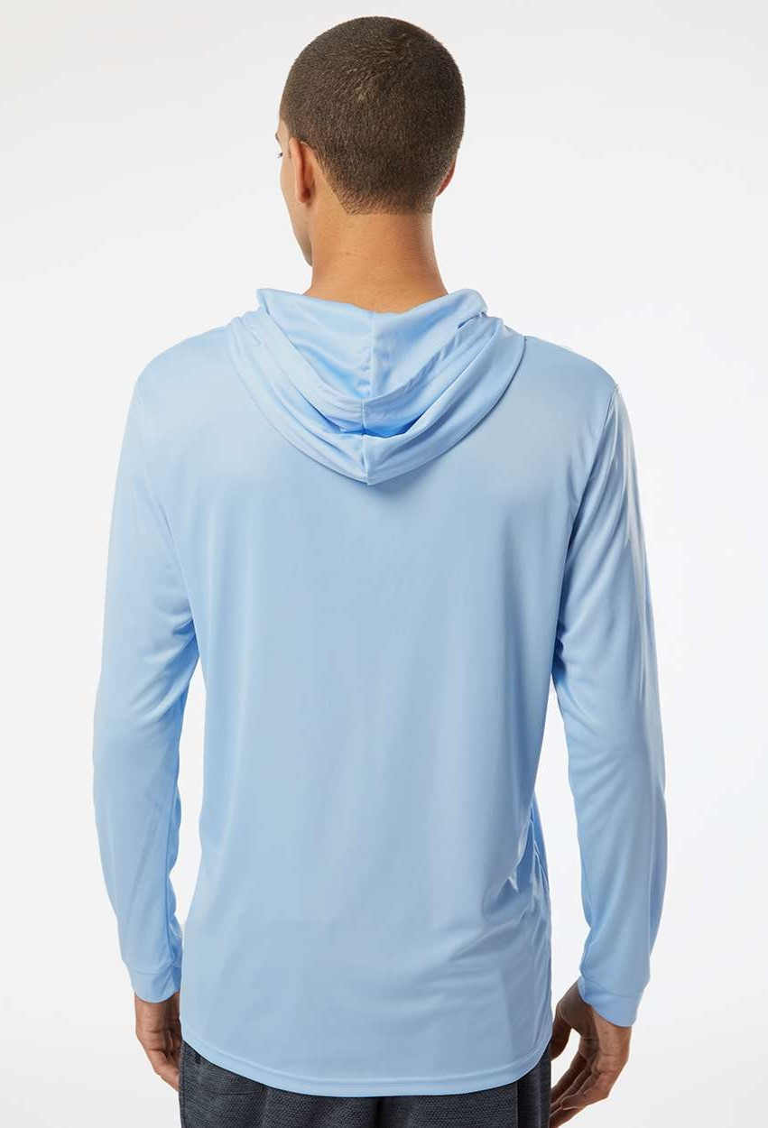 Unisex Long Sleeve Performance Hoodie - Blue Mist