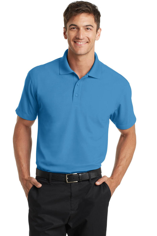 Unisex Dry Zone Grid Polo - Celadon Blue