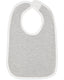Rabbit Skins RS1004 - Infant Jersey Contrast Trim Velcro™ Bib - Heather / White