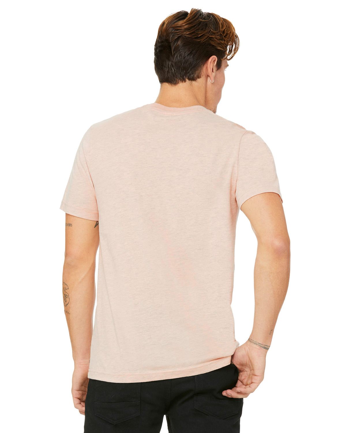 Unisex Heather CVC T-Shirt - Heather Prism Peach
