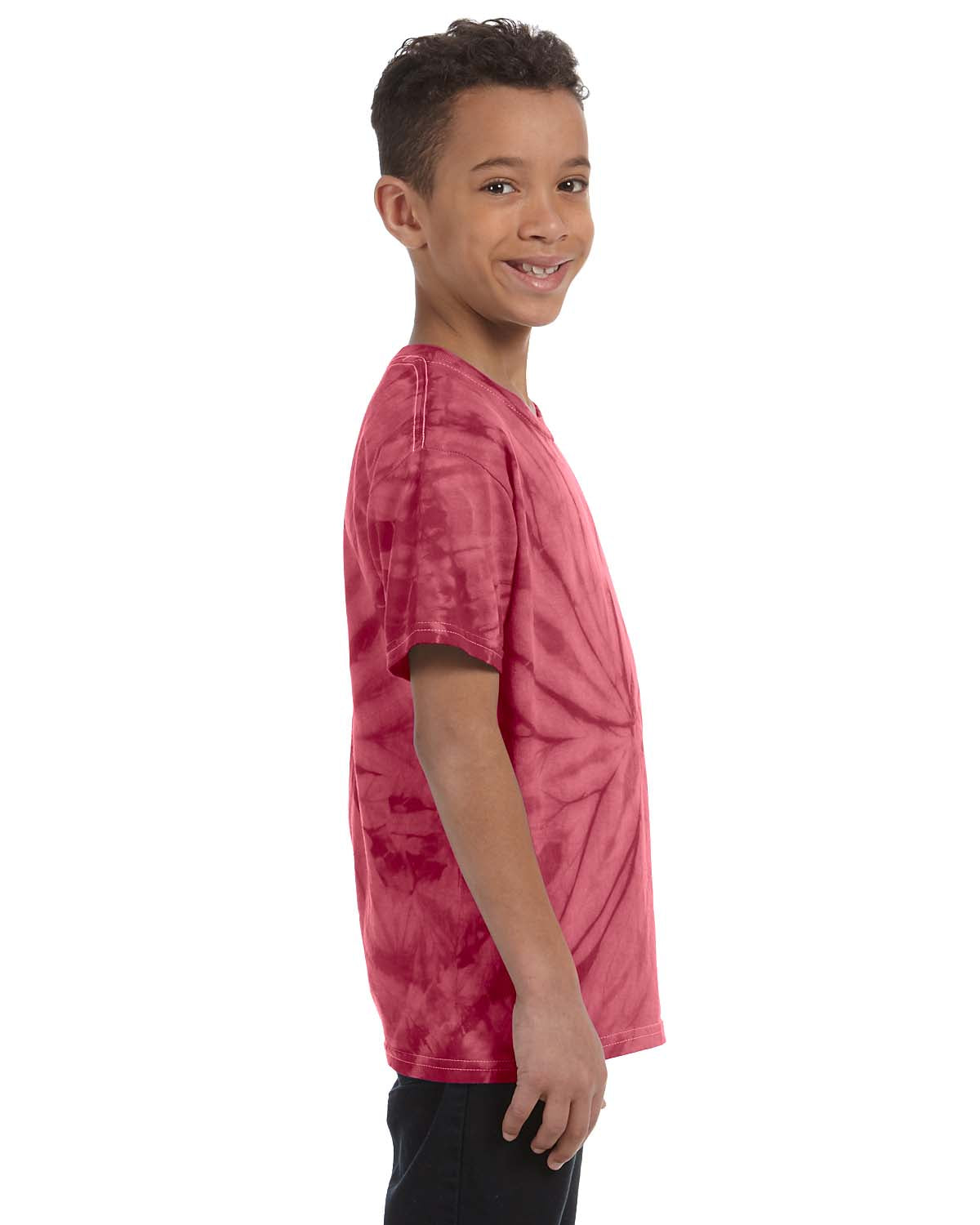 Youth 100% Cotton Spider T-Shirt - Spider Crimson