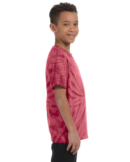 Youth 100% Cotton Spider T-Shirt - Spider Crimson