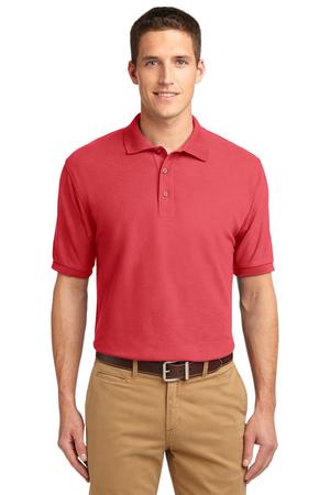 Unisex Silk Touch Polo - Hibiscus