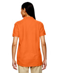 Women's Double Piqué Polo - Safety Orange