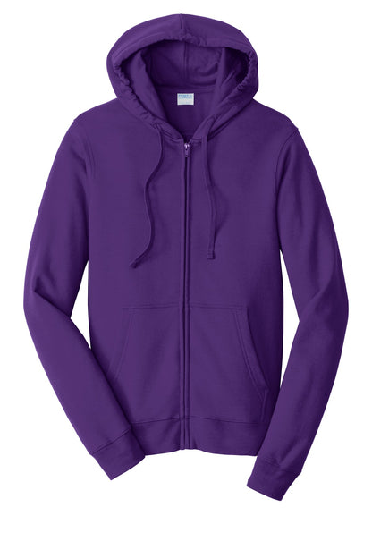 Unisex Fan Favorite Fleece Full-Zip Hoodie - Team Purple