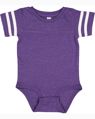 Infant Football Bodysuit - Vintage Purple / Blend White