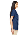 Women's Double Piqué Polo - Navy