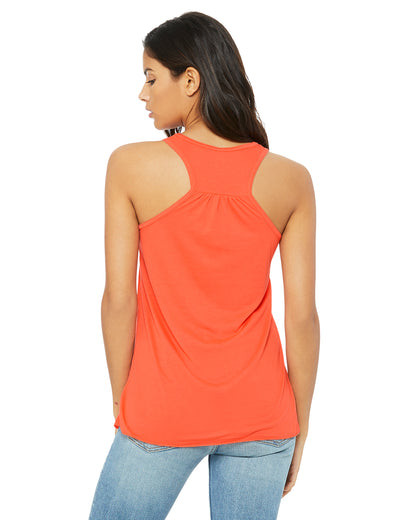 Women's Flowy Racerback Tank - Coral