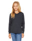 Bella + Canvas 3501YCVC - Youth Heather CVC Long Sleeve Tee - Heather Navy
