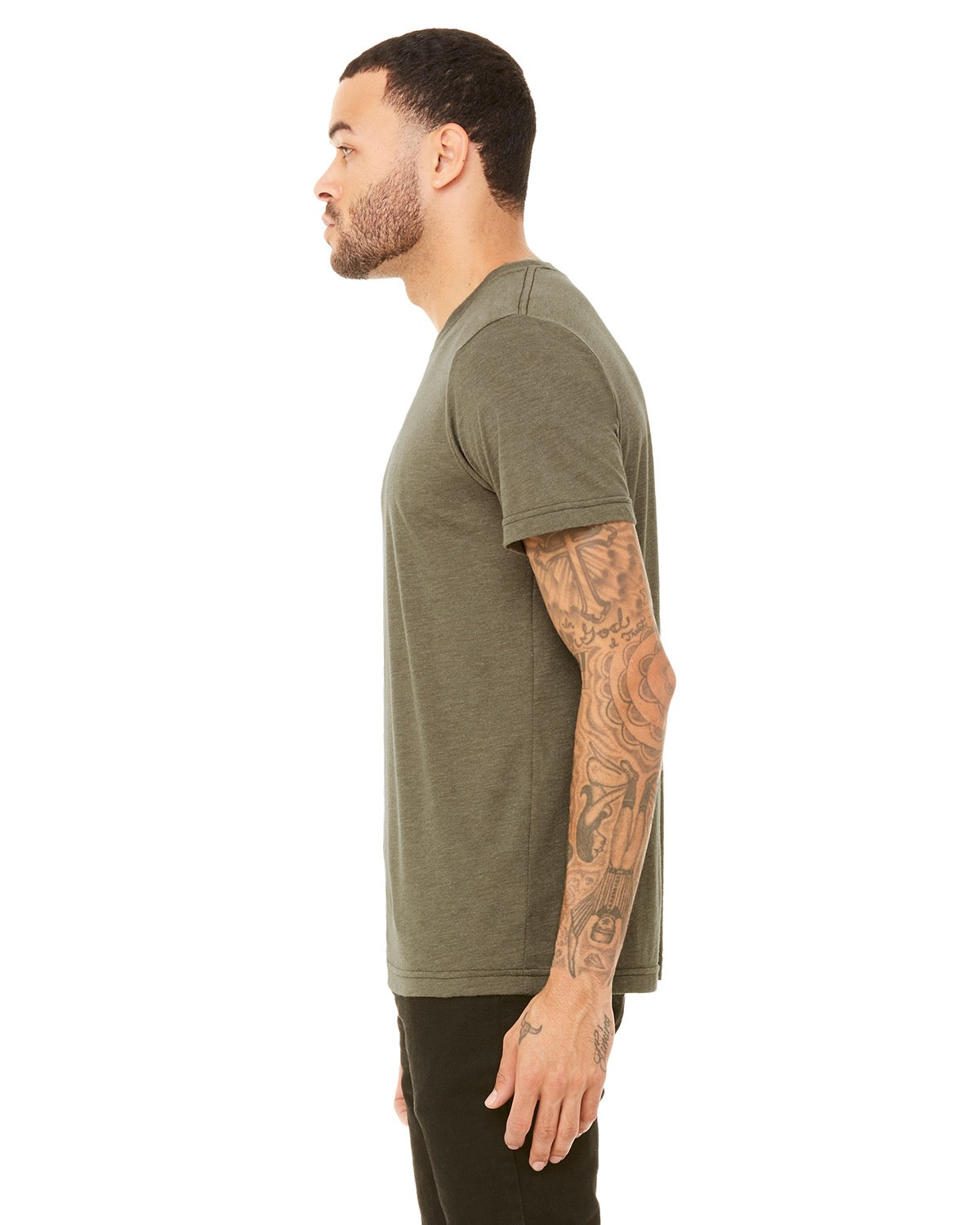 Unisex Triblend T-Shirt - Olive Triblend