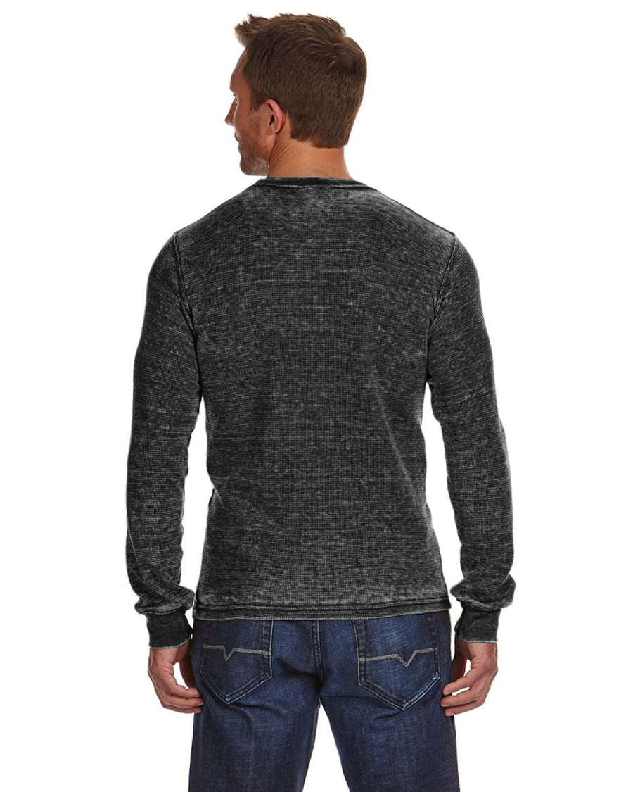 Men's Vintage Zen Thermal Long-Sleeve T-Shirt - Twisted Black