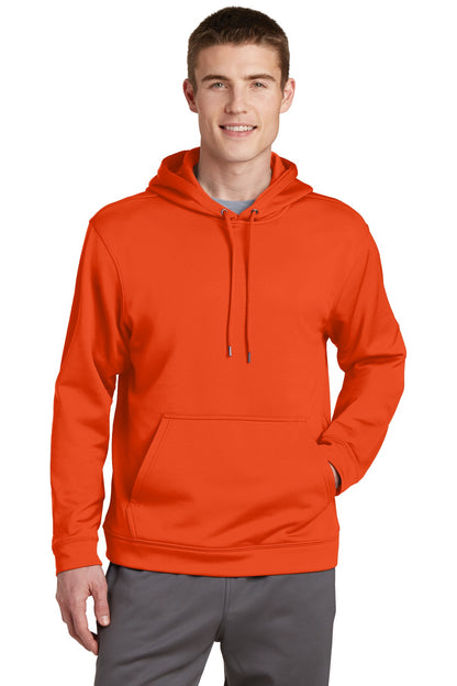 Sport-Wick Fleece Hooded Pullover - Deep Orange